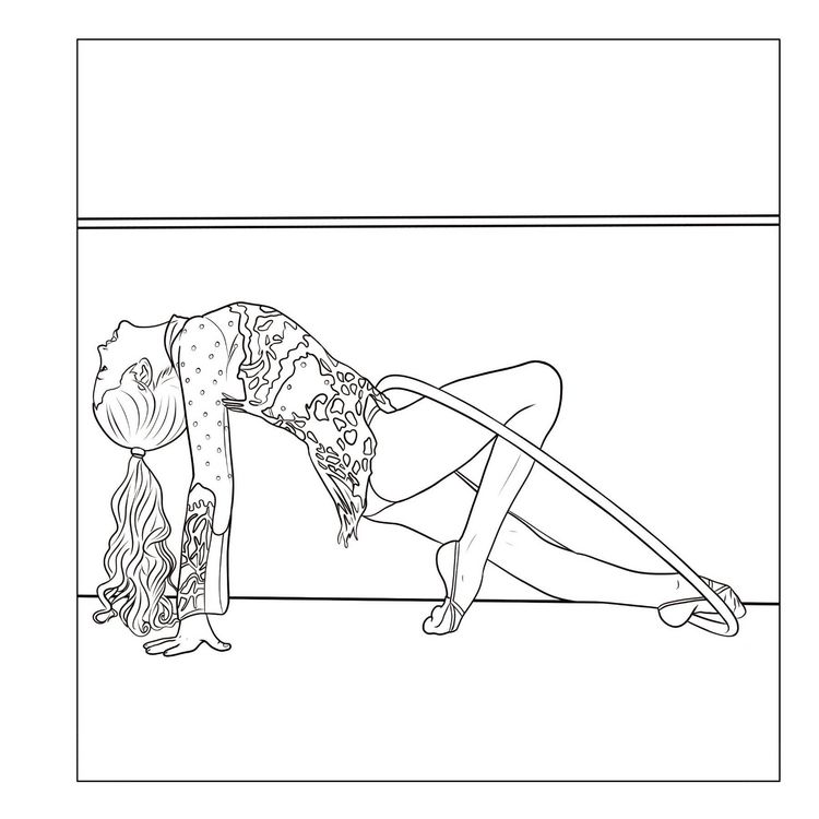 Produktbild: Akrobatik & Sport &ndash; Malbuch f&uuml;r M&auml;dchen ab 8 Jahren mit 50 Ausmalbildern