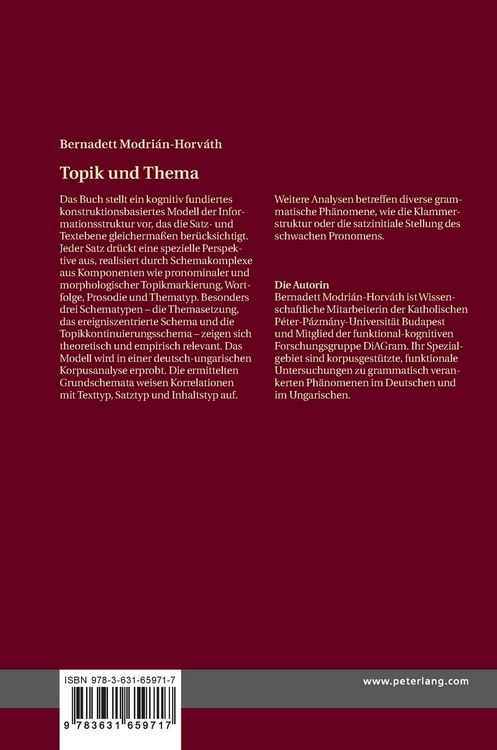 Produktbild: Topik und Thema