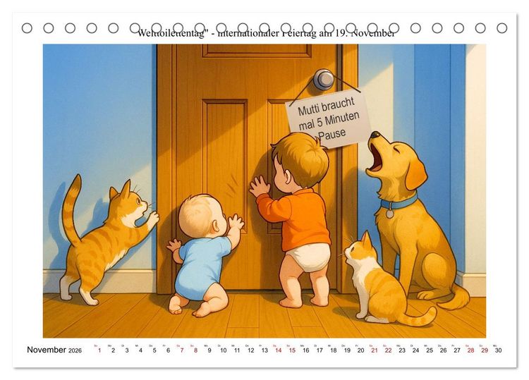 Produktbild: Kalender der kuriosen Feiertage (Tischkalender 2026 DIN A5 quer), CALVENDO Monatskalender