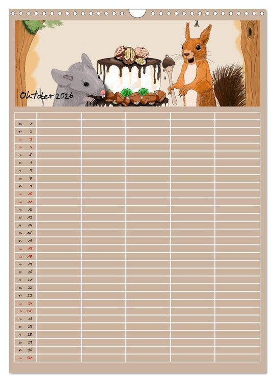 Produktbild: Mats Maus und seine Freunde (Wandkalender 2026 DIN A3 hoch), CALVENDO Monatskalender