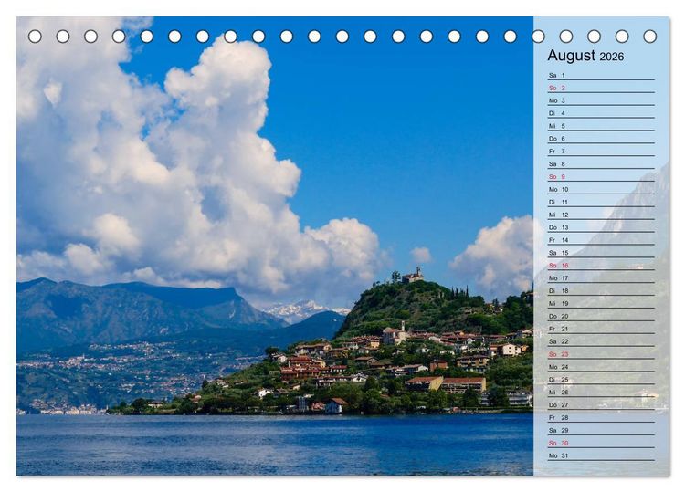 Produktbild: Impressionen vom Iseosee (Tischkalender 2026 DIN A5 quer), CALVENDO Monatskalender