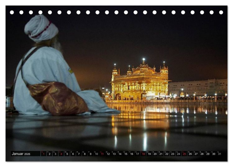 Produktbild: Exotisches Indien (Tischkalender 2026 DIN A5 quer), CALVENDO Monatskalender
