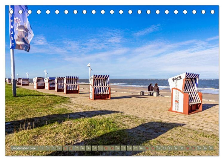 Produktbild: NORDERNEY - Meine Liebe zur Nordseeinsel (Tischkalender 2026 DIN A5 quer), CALVENDO Monatskalender