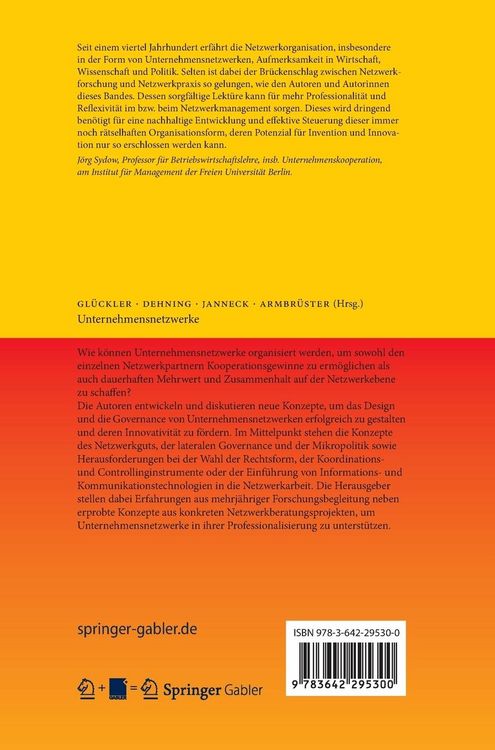 Produktbild: Unternehmensnetzwerke