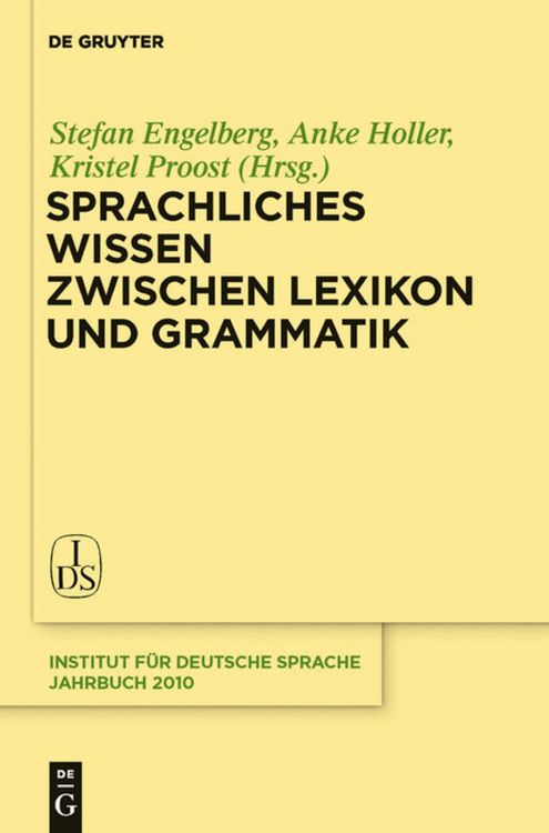 Produktbild: Sprachliches Wissen zwischen Lexikon und Grammatik