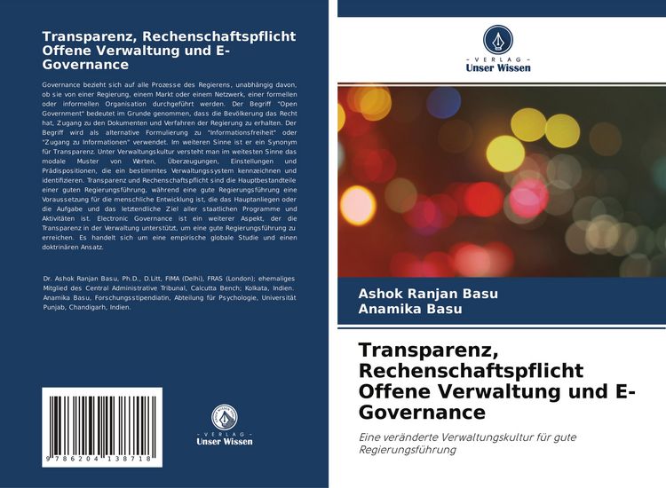 Produktbild: Transparenz, Rechenschaftspflicht Offene Verwaltung und E-Governance