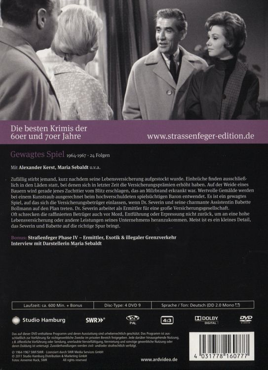 Produktbild: Stra&szlig;enfeger 34 - Gewagtes Spiel [4 DVDs]