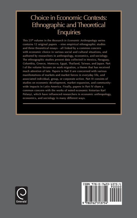 Produktbild: Choice in Economic Contexts