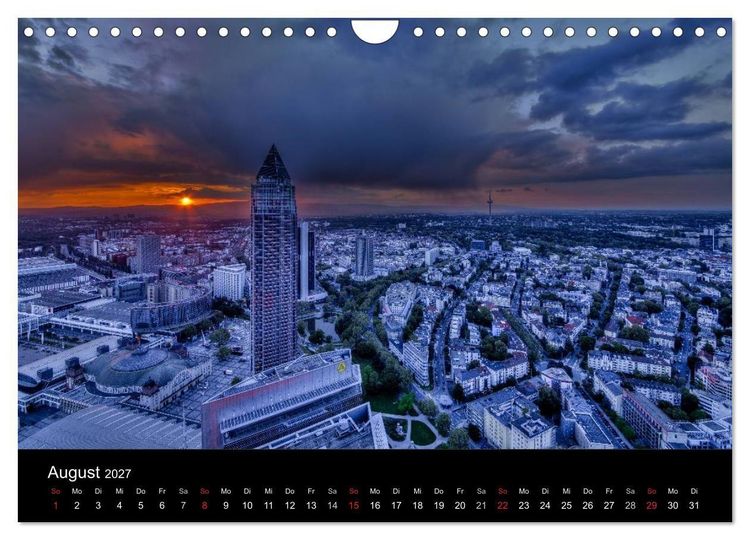 Produktbild: Frankfurt Skylights 2027 (Wandkalender 2027 DIN A4 quer), CALVENDO Monatskalender