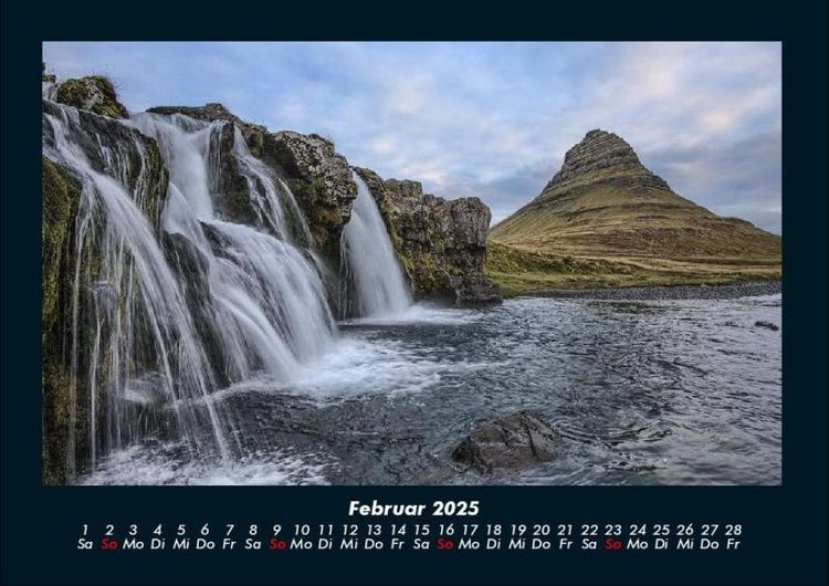 Produktbild: Wasserf&auml;lle 2025 Fotokalender DIN A4