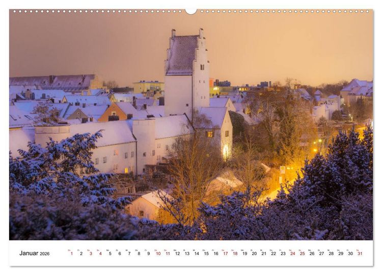 Produktbild: M&auml;rchenhaftes Ingolstadt (hochwertiger Premium Wandkalender 2026 DIN A2 quer), Kunstdruck in Hochglanz