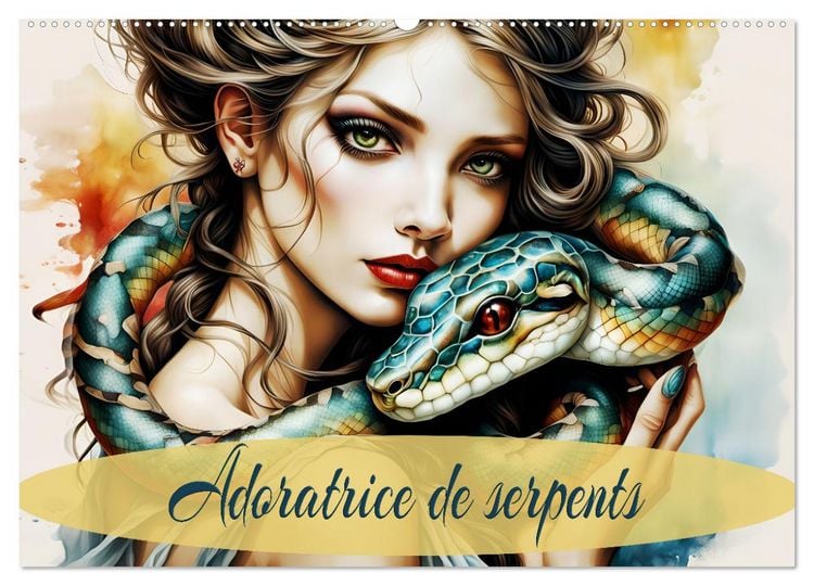 Produktbild: Adoratrice de serpents (Calendrier mural 2026 DIN A2 vertical), CALVENDO calendrier mensuel