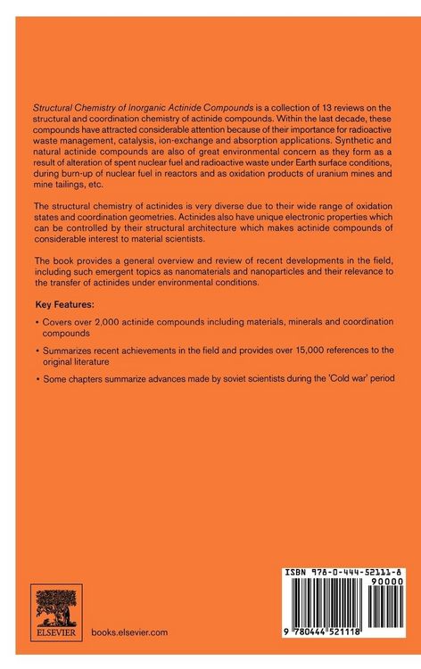 Produktbild: Structural Chemistry of Inorganic Actinide Compounds