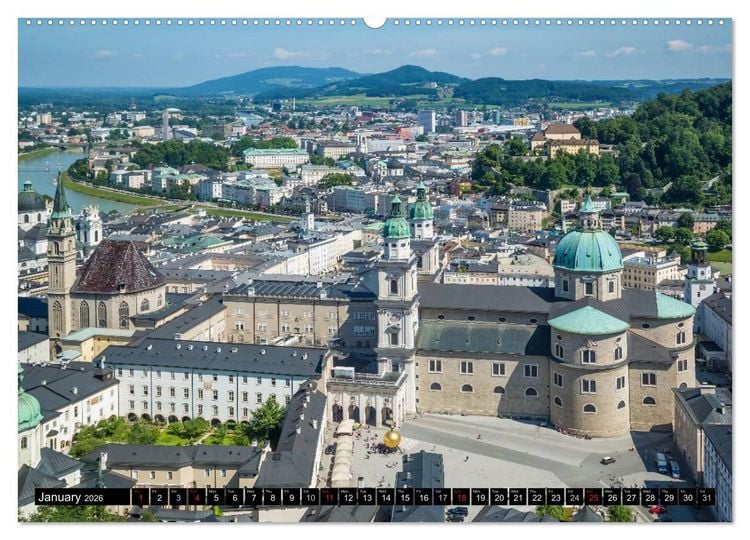 Produktbild: SALZBURG Lovely Old Town (High Quality Premium Wall Calendar 2026 DIN A2 landscape),CALVENDO 12 Month Wall Calendar