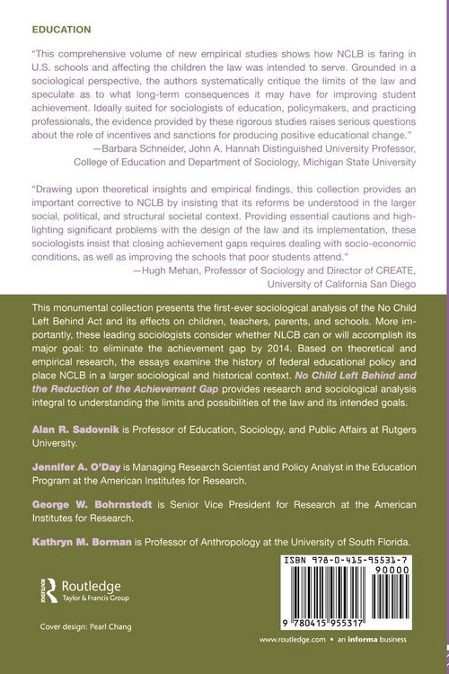 Produktbild: No Child Left Behind and the Reduction of the Achievement Gap