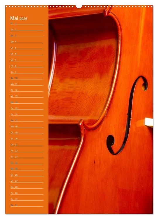 Produktbild: Geliebtes Cello (hochwertiger Premium Wandkalender 2026 DIN A2 hoch), Kunstdruck in Hochglanz