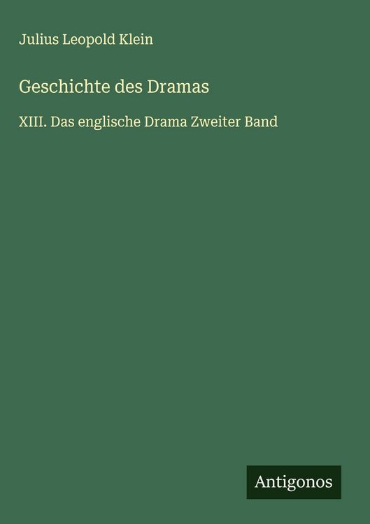 Produktbild: Geschichte des Dramas