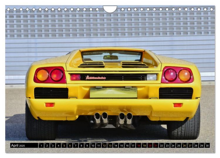 Produktbild: Ein Teufel in Gelb Lamborghini Diablo PHOTOART (Wandkalender 2025 DIN A4 quer), CALVENDO Monatskalender