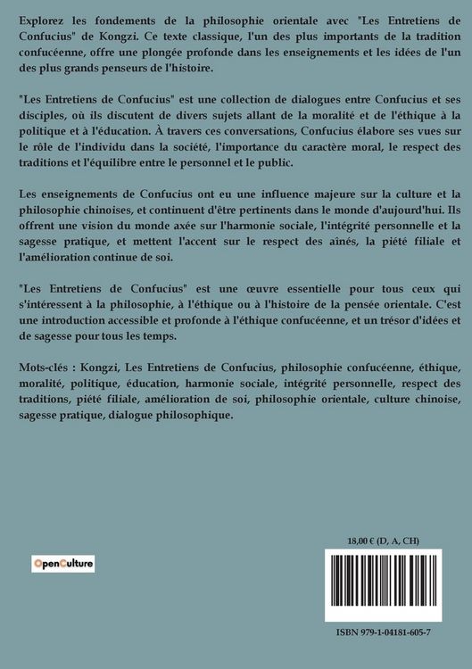 Produktbild: Les Entretiens de Confucius
