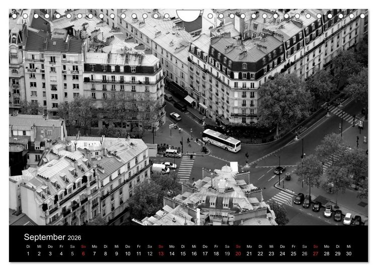 Produktbild: BLACK 'N WHITE (Wandkalender 2026 DIN A4 quer), CALVENDO Monatskalender