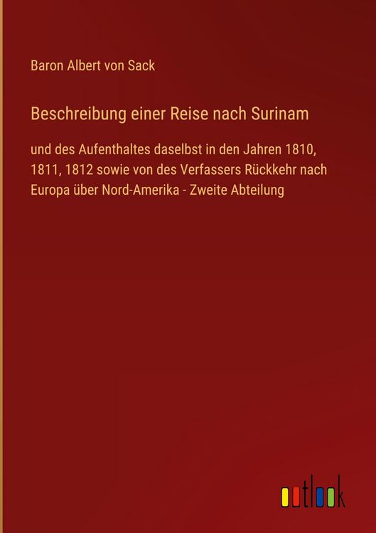 Produktbild: Beschreibung einer Reise nach Surinam