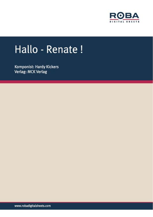 Produktbild: Hallo - Renate !