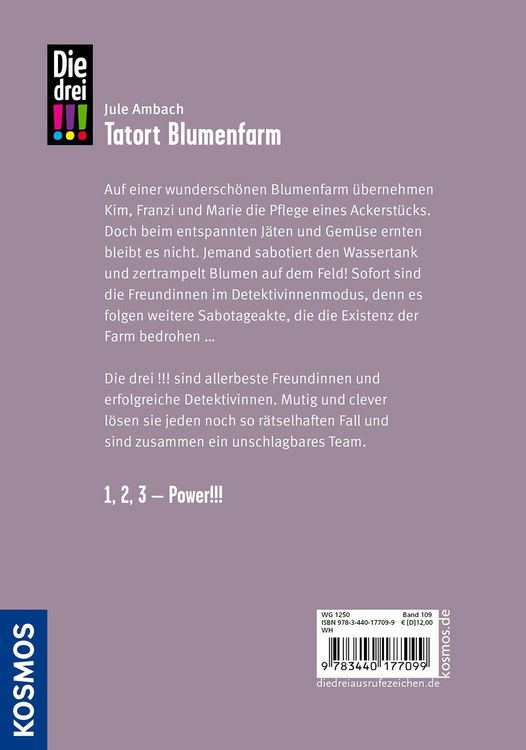 Produktbild: Die drei !!!, 109, Tatort Blumenfarm