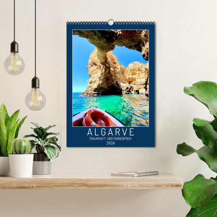 Produktbild: Algarve Traumhaft & farbenfroh (Wandkalender 2026 DIN A3 hoch), CALVENDO Monatskalender