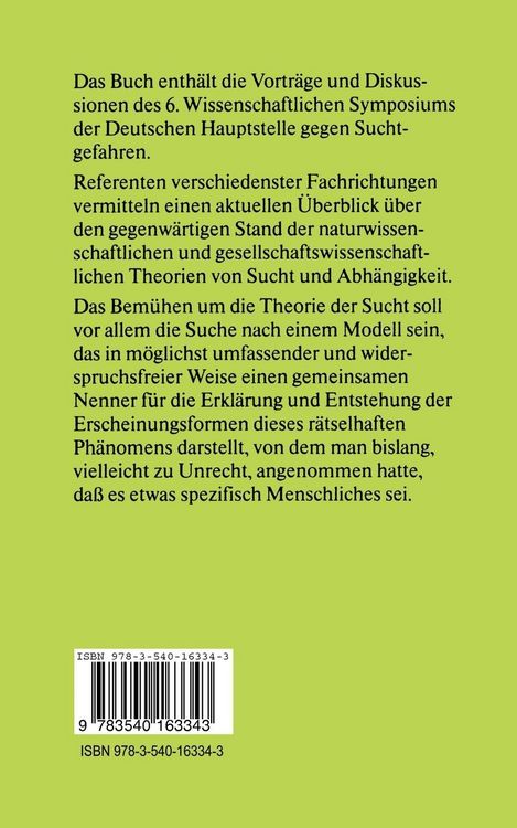 Produktbild: Theorie der Sucht