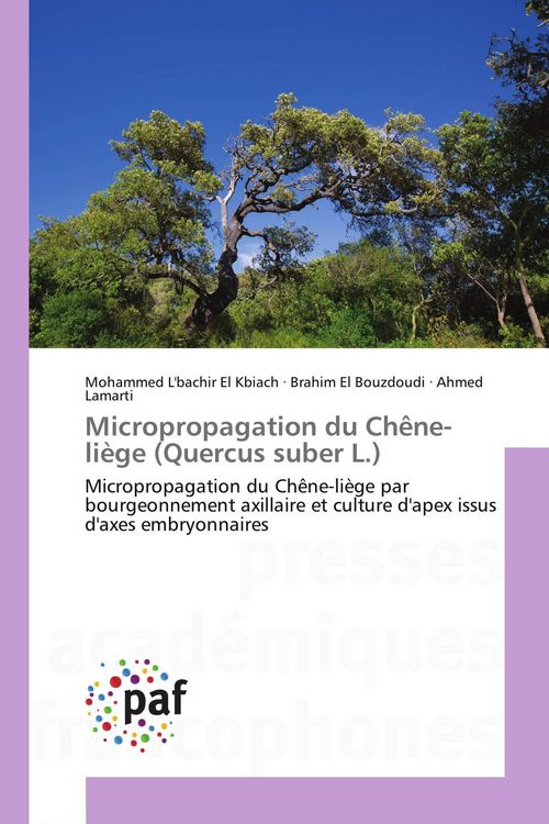 Produktbild: Micropropagation du Ch&ecirc;ne-li&egrave;ge (Quercus suber L.)