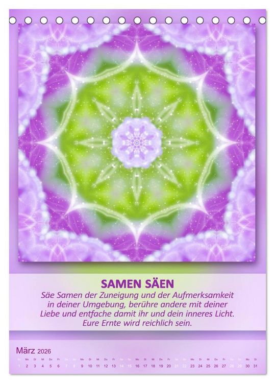 Produktbild: Light Energy Mandalas - Kalender - Vol. 2 (Tischkalender 2026 DIN A5 hoch), CALVENDO Monatskalender