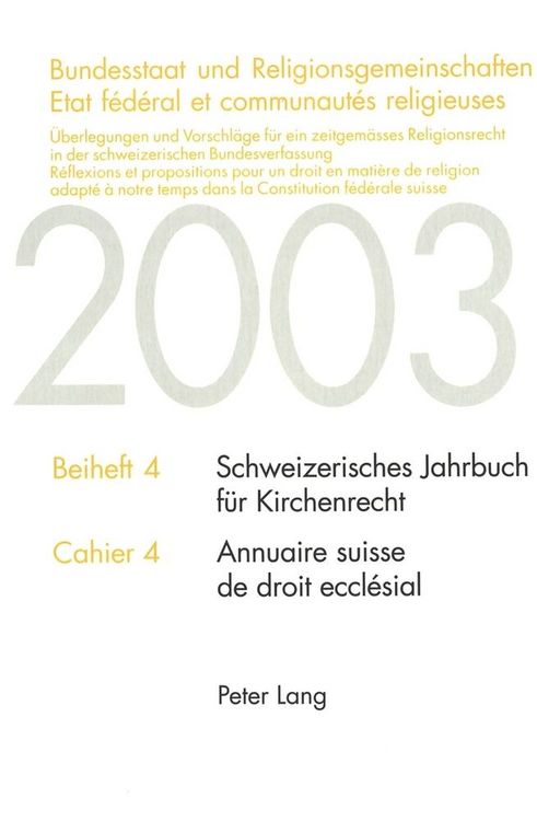 Produktbild: Bundesstaat und Religionsgemeinschaften- Etat f&eacute;d&eacute;ral et communaut&eacute;s religieuses