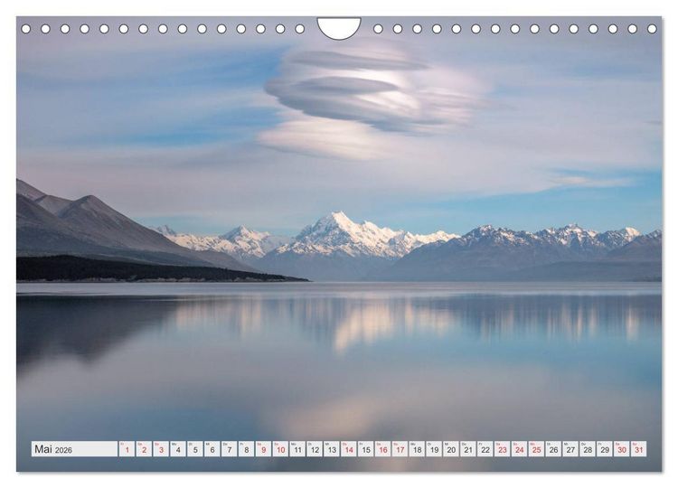Produktbild: Neuseeland S&uuml;dinsel - Spektakul&auml;re Naturlandschaften im Kiwiland (Wandkalender 2026 DIN A4 quer), CALVENDO Monatskalender