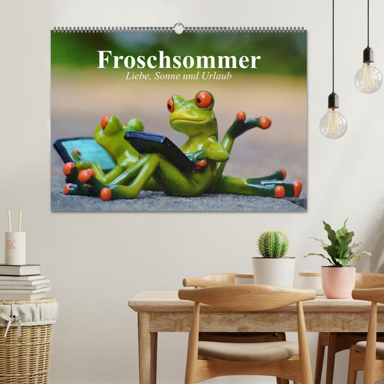 Produktbild: Froschsommer. Liebe, Sonne und Urlaub (Wandkalender 2026 DIN A2 quer), CALVENDO Monatskalender