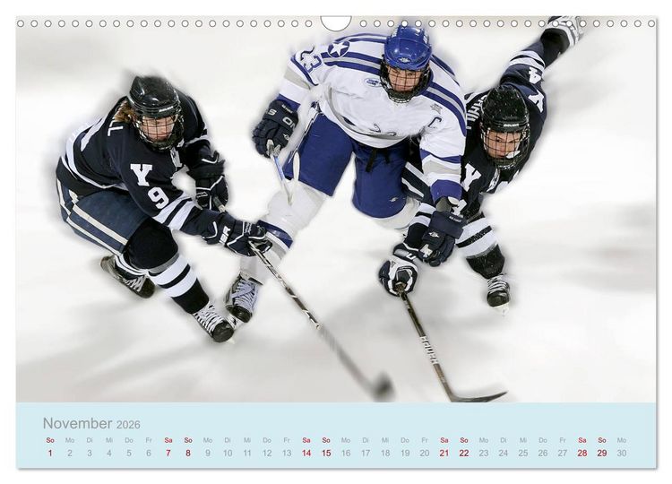 Produktbild: Eishockey! Schneller, h&auml;rter, das Powergame! (Wandkalender 2026 DIN A3 quer), CALVENDO Monatskalender