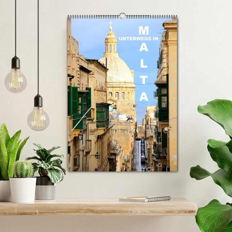 Produktbild: Unterwegs in Malta (Wandkalender 2026 DIN A2 hoch), CALVENDO Monatskalender