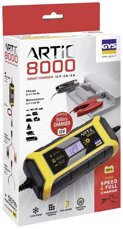 Produktbild: GYS Artic 8000 029590 Automatikladeger&auml;t 12V 8A