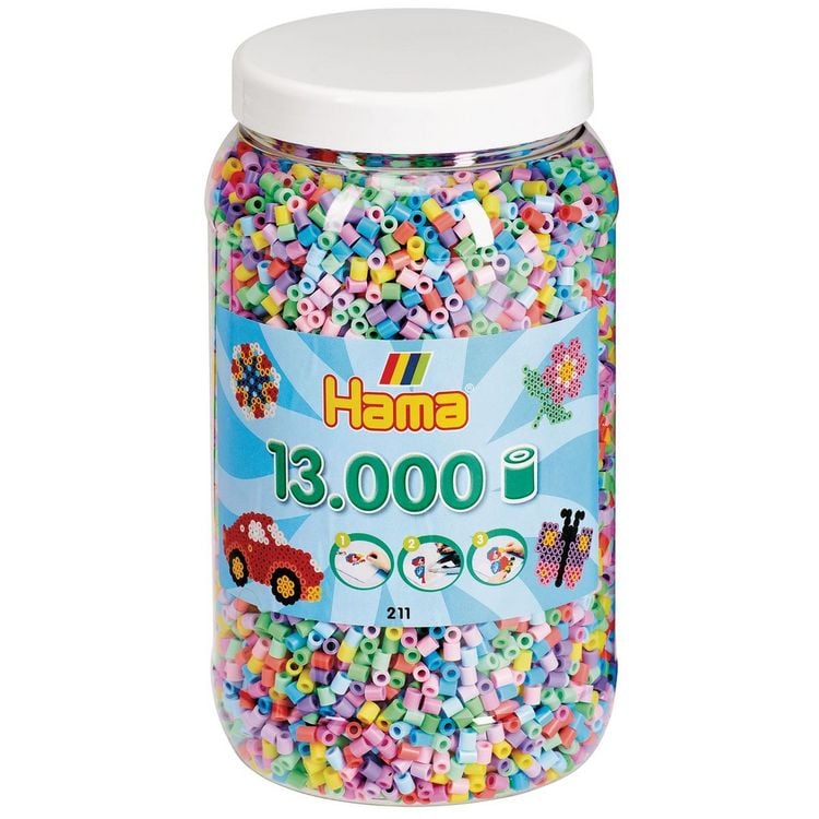 Produktbild: Hama B&uuml;gelperlen Pastell-Mix 13000 St&uuml;ck
