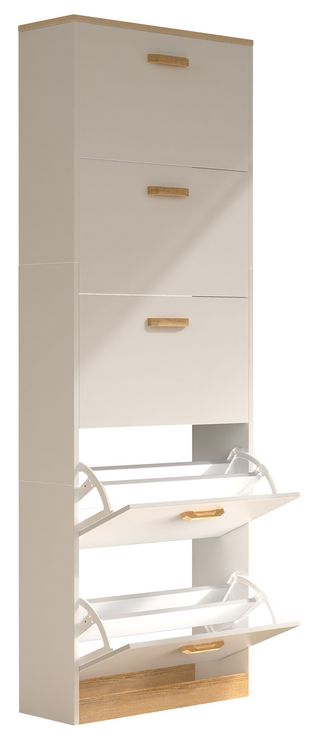 Produktbild: Holz Schuhregal Schuhschrank Schuhkipper Halom XL