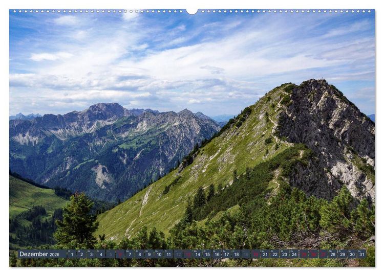 Produktbild: Allg&auml;uer Bergidyll (Wandkalender 2026 DIN A2 quer), CALVENDO Monatskalender