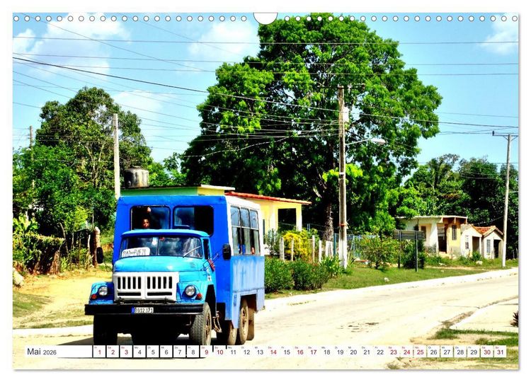 Produktbild: LKW-Busse - Made in Cuba (Wandkalender 2026 DIN A3 quer), CALVENDO Monatskalender