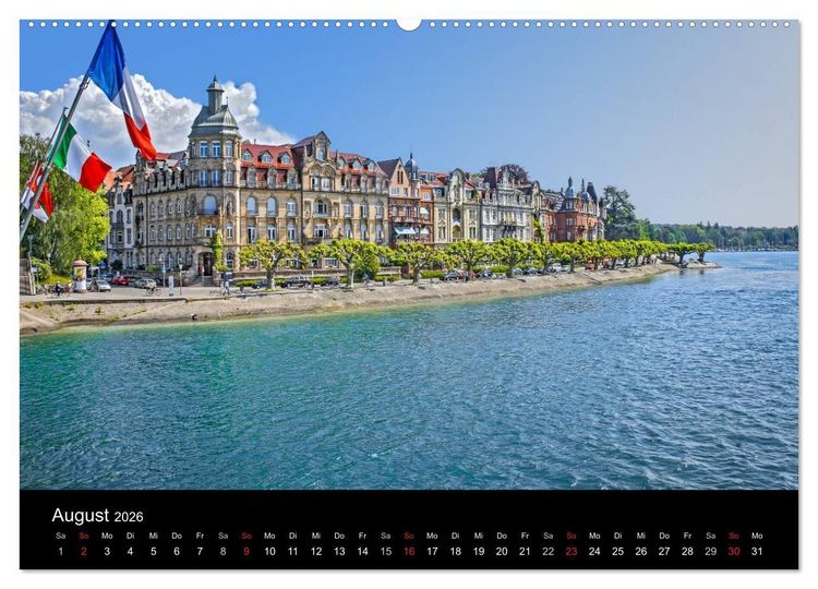 Produktbild: Konstanz Architektur (hochwertiger Premium Wandkalender 2026 DIN A2 quer), Kunstdruck in Hochglanz