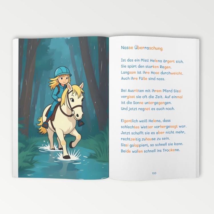 Produktbild: Silbenbuch 2. Klasse - Pferdezauber und Stallgefl&uuml;ster