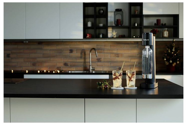 Produktbild: SODAPOP Wassersprudler Cooper Pro, schwarz, 1x 850ml PET-Flasche