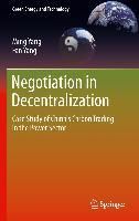 Produktbild: Negotiation in Decentralization