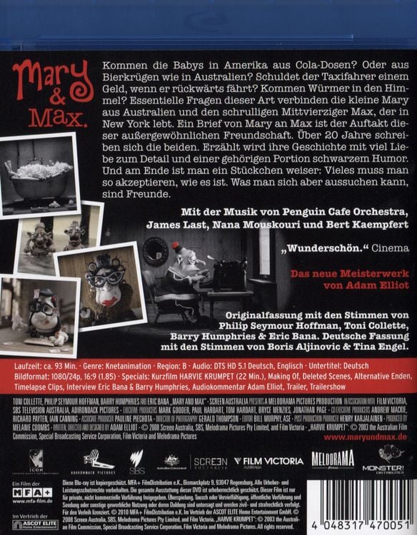 Produktbild: Mary & Max oder Schrumpfen Schafe wenn es regnet