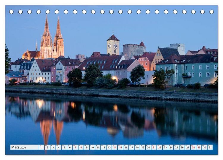 Produktbild: Deutschlands sch&ouml;nste Altst&auml;dte (Tischkalender 2026 DIN A5 quer), CALVENDO Monatskalender