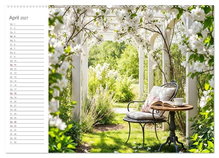 Produktbild: Zuhause im Augenblick - Lieblingspl&auml;tze zum Innehalten (hochwertiger Premium Wandkalender 2027 DIN A2 quer), Kunstdruck in Hochglanz