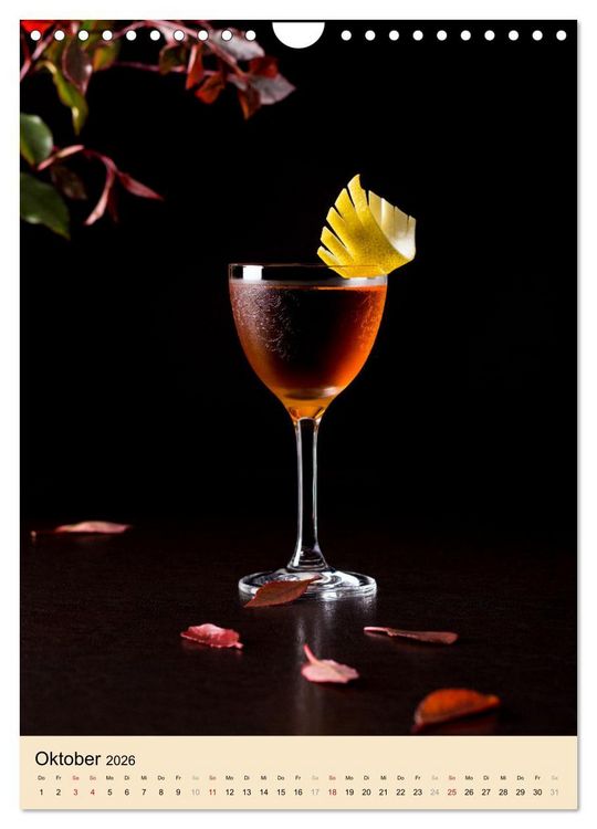 Produktbild: Cocktails mit Blumen und Pflanzen (Wandkalender 2026 DIN A4 hoch), CALVENDO Monatskalender