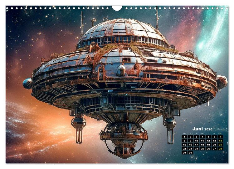 Produktbild: Lost Places im Orbit (Wandkalender 2026 DIN A3 quer), CALVENDO Monatskalender